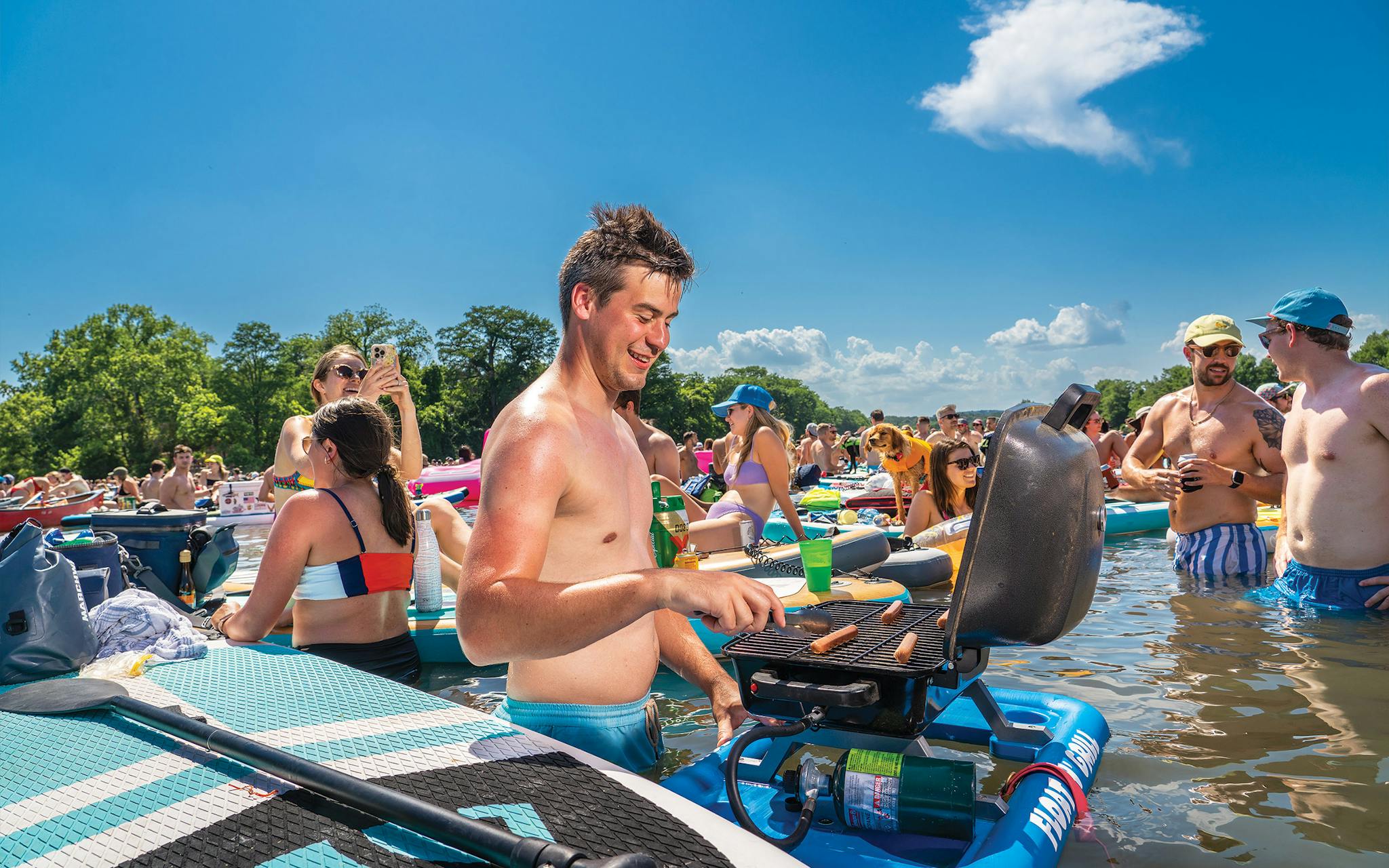 Party on the Point at Westler Lake