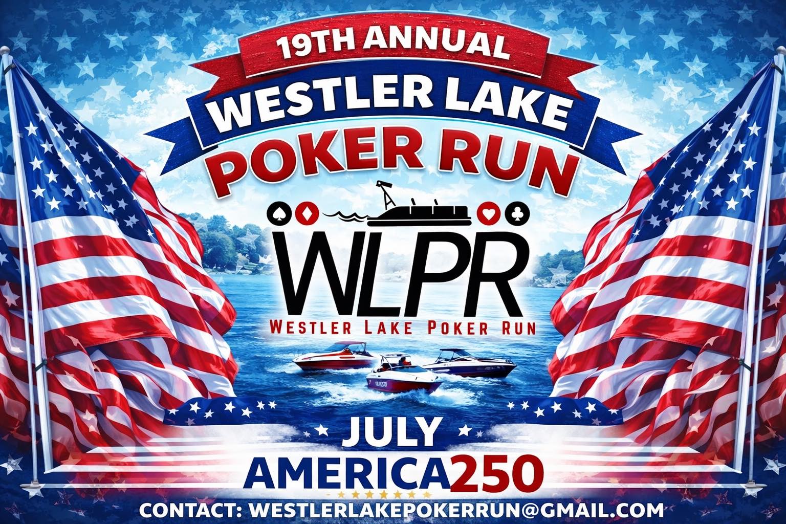 Westler Lake Poker Run — boats on the water