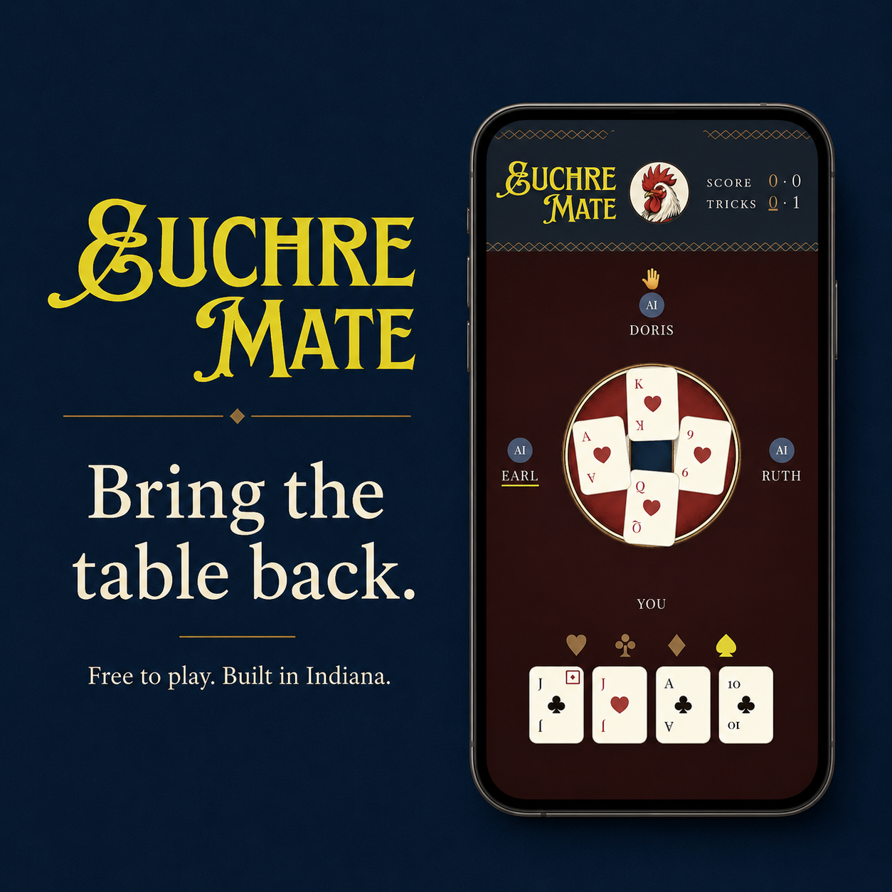 Euchre Mate — a free online Euchre game