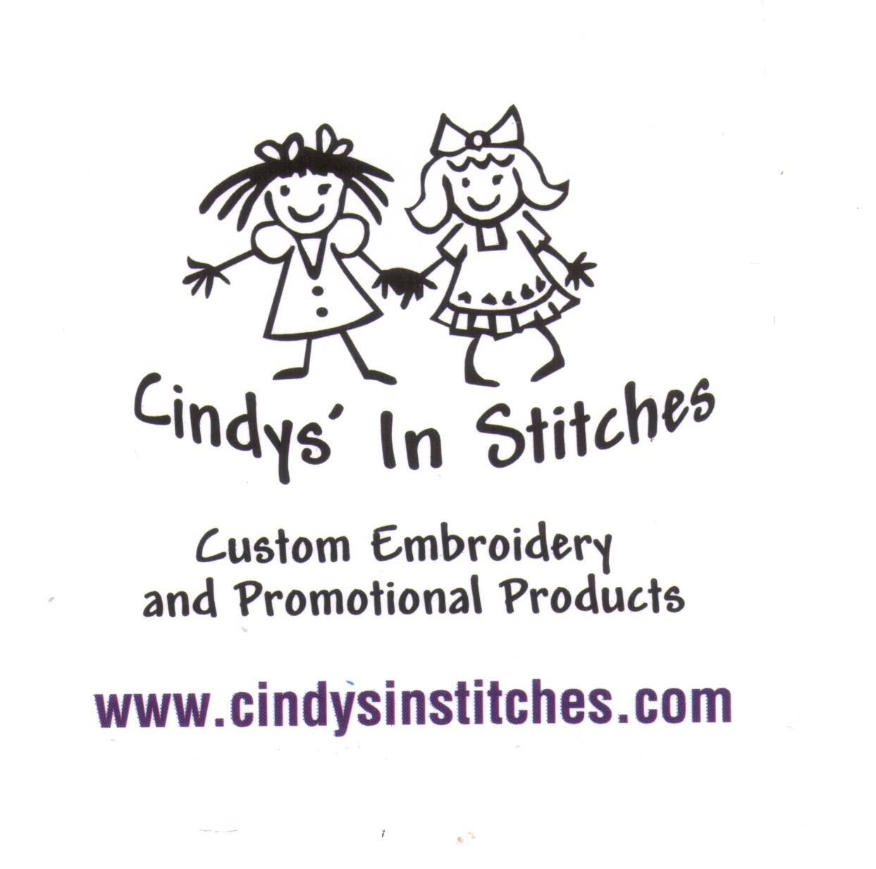 Cindy's in Stitches Custom Embroidery logo